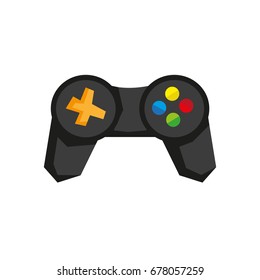 Video game controller icon.color game pad vector.