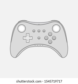 Video game controller illustration Eps10 vector