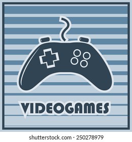 Video game controller illustration in vector EPS 10 format