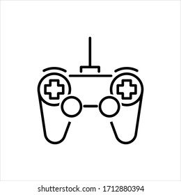 Video game controller line icon.