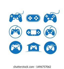 video game controller logo icon vector illustration design