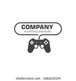 diseño vectorial del logotipo del controlador de videojuegos
