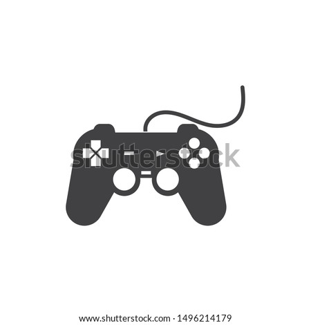 video game controller logo icon vector illustration design