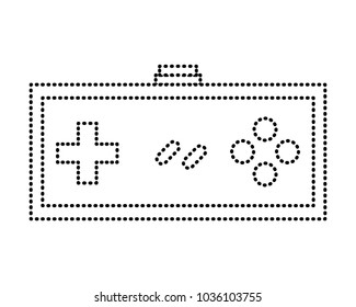 video game controller retro push button