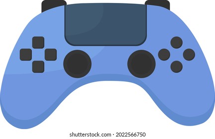 Video game controller semi flat color vector object. Full sized item on white. Control character in game. Electronic device isolated modern cartoon style illustration for graphic design and animation