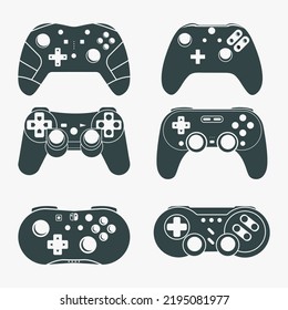 
Video Game Controller Silhouette, Game Console Vector