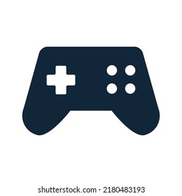 Video Game Controller Silhouette Icon. Vector.