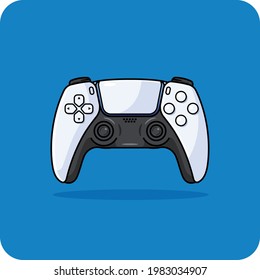 Video game controller, vector design and isolated background.