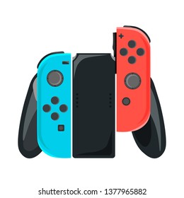 Video game controller. Vector gamepad console