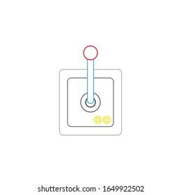 video game controller, vector icon on white background