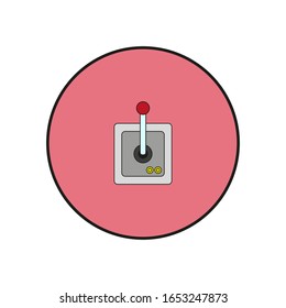 video game controller, vector icon on white background