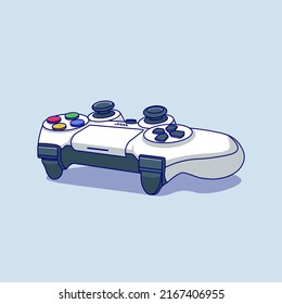 Video game controller vector icon illustration isolated