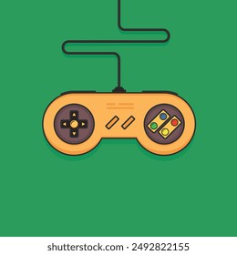 video game controller vector icon illustration design graphic art creative idea in flat style