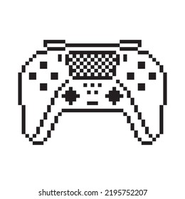 Ilustración vectorial del controlador de videojuegos Signo de gamepad Estilo de arte de píxeles