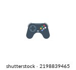 Video game controller vector isolated emoji icon. Joystick emoticon