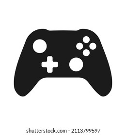 Video Game Controller Wireless Gamepad Icon Vector Illustration Silhouette