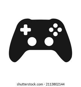 Video game controller wireless gamepad icon vector illustration silhouette