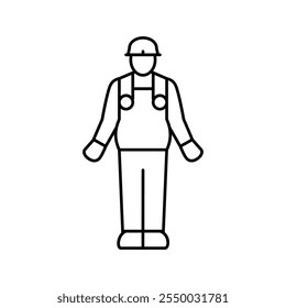 video game cosplay male line icon vector. video game cosplay male sign. isolated contour symbol black illustration