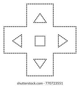 video game cross icon