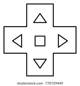 video game cross icon