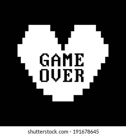 Video game design over black background, vector illustration