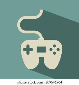 video game design over blue background vector illustration