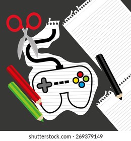 video game design, vector illustration eps10 graphic 