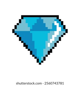 video game diamond pixelated isolated