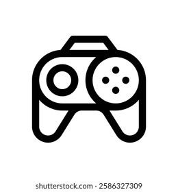 Video game. Editable stroke vector icon.