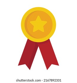 Icono de emblema de videojuegos. Ilustración plana del icono vectorial del emblema del videojuego aislado en fondo blanco