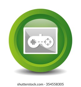Video game entertainment graphic design, vector illustration