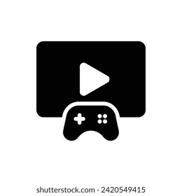 Video Game, Game Flat Icon Logo Illustration. Game Icon-set. Suitable For Web Design, Logo, App