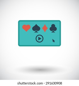Video game. Flat vector icon for mobile and web applications. Vector illustration.