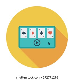 Video game. Flat vector icon for mobile and web applications. Vector illustration.