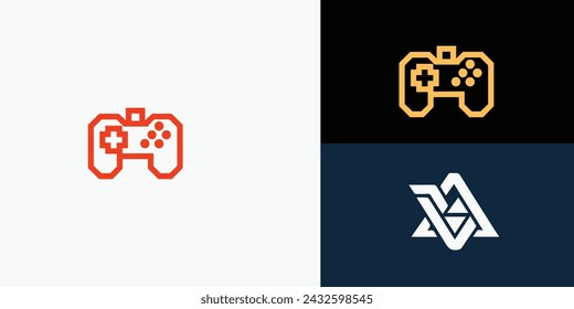 Video game gamepad, Gaming Console Sport Logo Designs