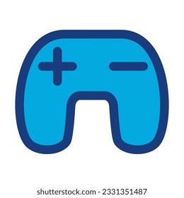 
video game gamepad vector icon isolated on white background