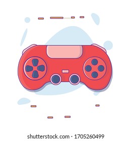 Video Game. Gamepad vector illustration. game console