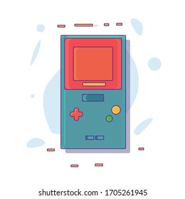 Juego de video. Ilustración vectorial Gamepad