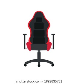 Video Game Gamer Chair On White Background