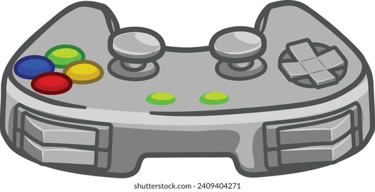 A video game gaming console joypad controller illustration