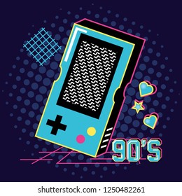 video game hand of nineties retro