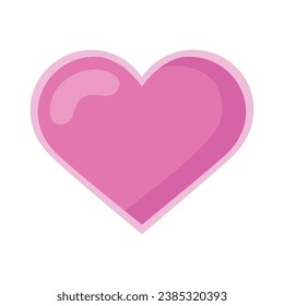 vector de corazón de videojuegos aislado