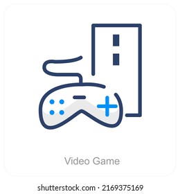 Concepto de iconos de videojuegos