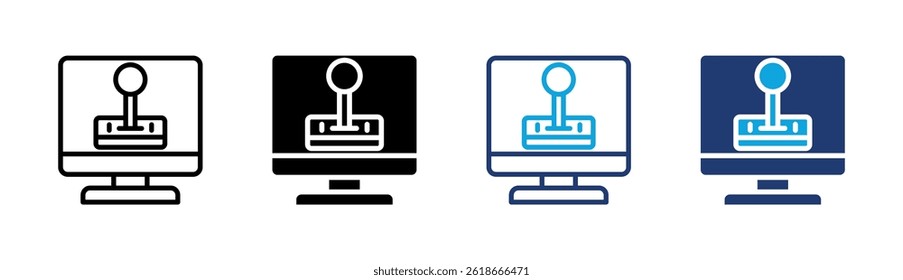 Video Elemento de icono de juego para el diseño