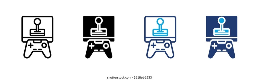 Video Game Icon Element For Design