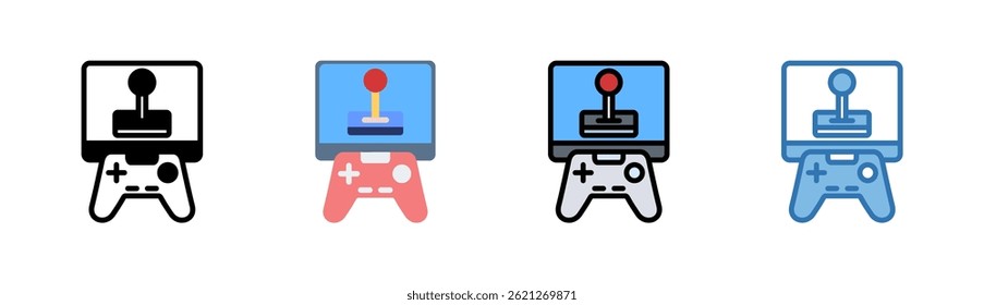 Video Game Icon Element For Design
