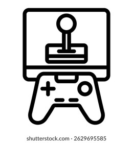 Video Game Icon Element For Design