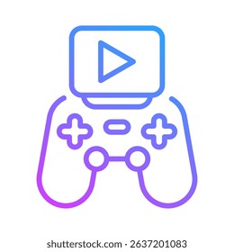 Video Game Icon Element For Design