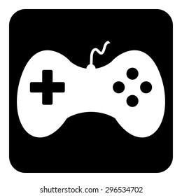Video game icon isolated on white background. Vector illustration.