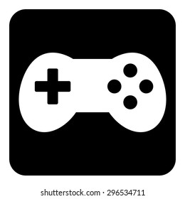 Video game icon isolated on white background. Vector illustration.
